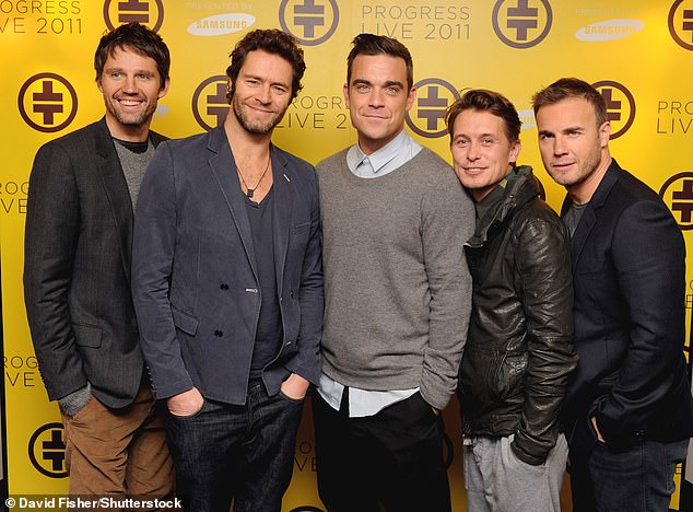 An academic says the 'simple' process of splitting and reforming has been 'refined to perfection' by bands including Take That (pictured), Busted, Girls Aloud and the Spice Girls