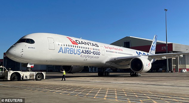 The huge pay increase applies to crew members working on the 20-plus hour Project Sunrise flights in specially configured A350-1000s (pictured)