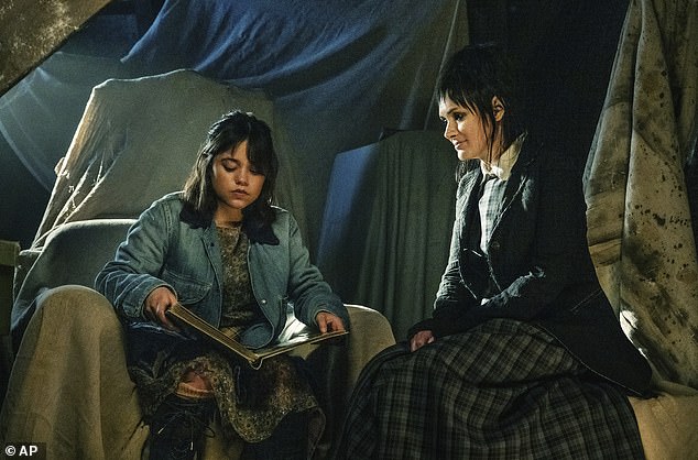 Lydia's life, still plagued by Beetlejuice, is turned upside down when her teenage daughter Astrid (left) accidentally opens the gate to the afterlife