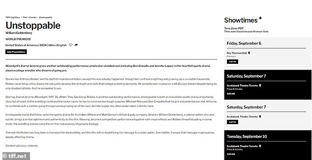 And while Jennifer and producer Matt Damon plan to attend the world premiere of Unstoppable on September 6 at Roy Thomson Hall during the Toronto International Film Festival, Ben is skipping it