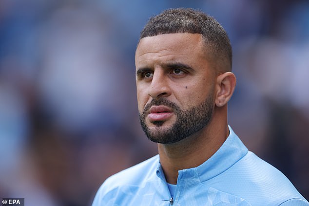 But there was no room for Kyle Walker, who has not yet played for Manchester City this season