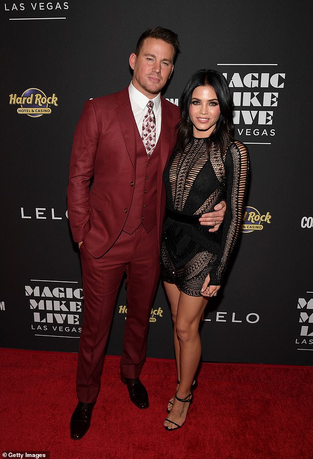 The former couple was photographed at the opening of Magic Mike Live Las Vegas in 2017