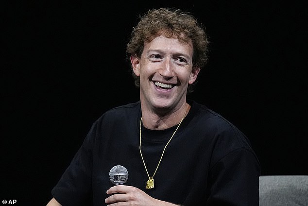 Trump claims in a new book that Zuckerberg (pictured) hatched a 