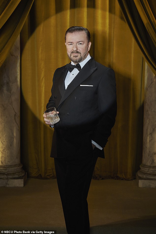 According to the Sun (pictured at the Golden Globe Awards), Ricky Gervais is also said to be among the top stars selected for the show.