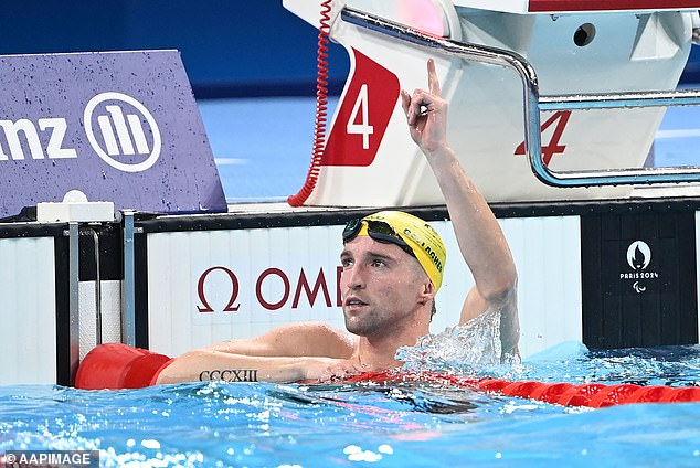 Swimmer Tom Gallagher secured Australia's first gold medal at the Paris 2024 Paralympic Games when he won the S10 50m freestyle final