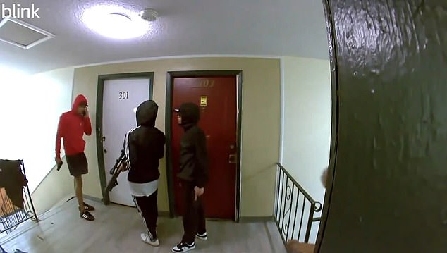 Shocking footage shows an armed Venezuelan gang taking control of an apartment complex in Aurora, Colorado