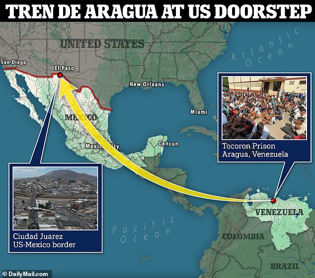 Venezuela's most violent gang, Tren de Aragua, has moved its headquarters just across the US border in the Mexican city of Ciudad Juarez