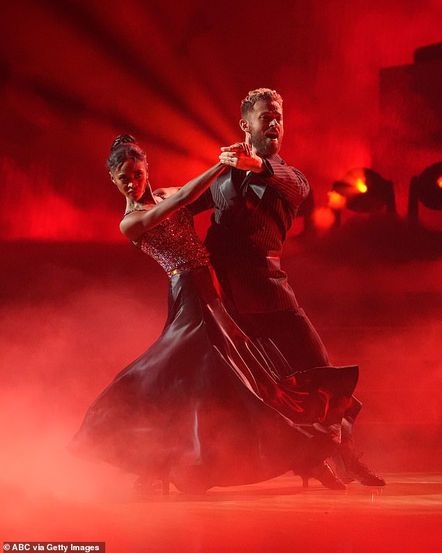 Chigvintsev was photographed last year taking part in the show with a celebrity partner