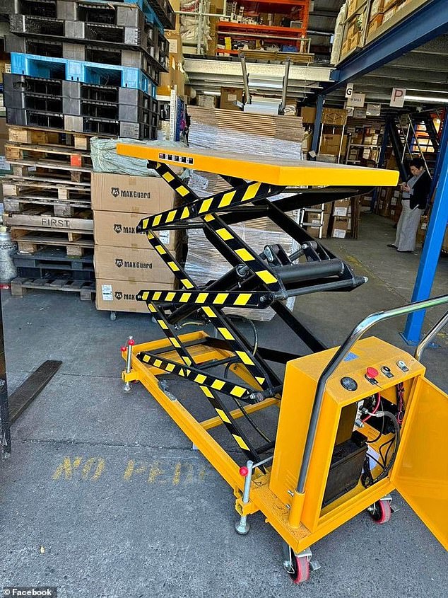 At a union meeting at Aldi's headquarters, it was reported that three workers had been crushed in a scissor lift in a store (stock image)