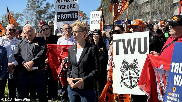 ACTU Secretary Sally McManus said workers had the right to safety, minimum standards and respect in the workplace. Photo: NewsWire Handout