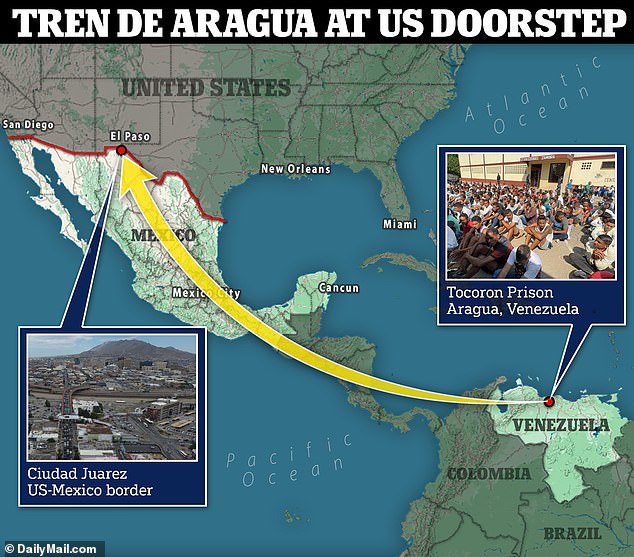 Venezuela's most violent gang, Tren de Aragua, has moved its headquarters just across the US border in the Mexican city of Ciudad Juarez