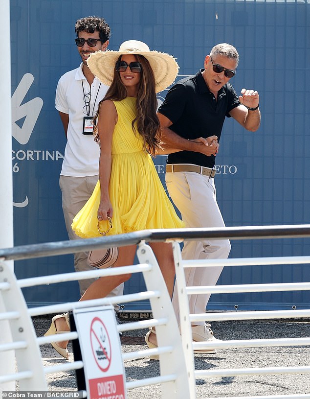 Amal made a statement in her stunning summer look as she supported George in Venice ahead of the red carpet for his next role