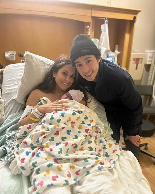 The hockey player's wife gave birth to their son Johnny six months ago