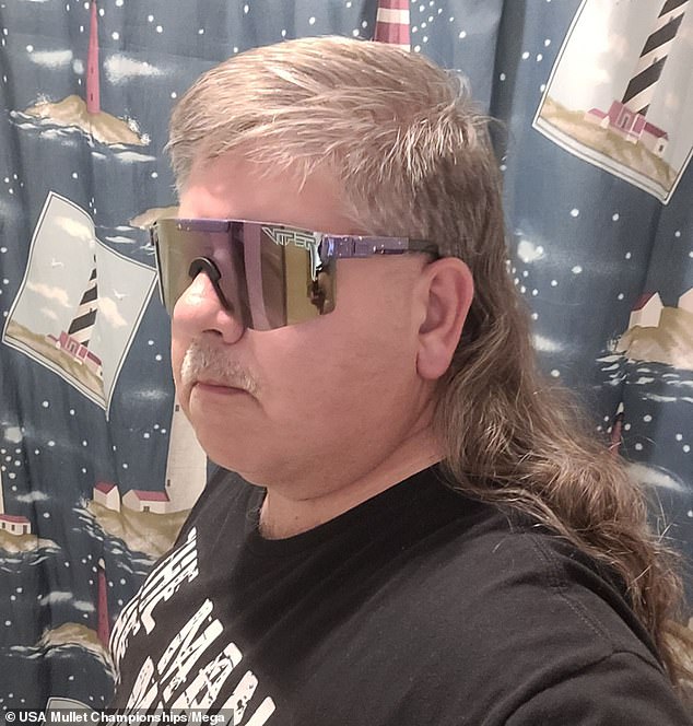 Ronnie Aiton from South Carolina, with his mullet "Mullet Mafia"