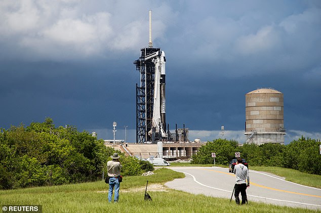 The launch of the SpaceX Polaris Dawn mission (pictured) has been postponed indefinitely pending an FAA investigation into a failed Falcon 9 landing