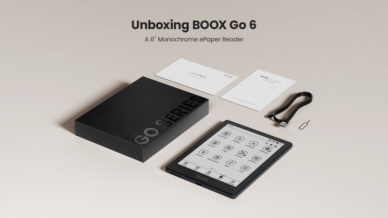 BOOX Go 6 Official Unboxing - YouTube