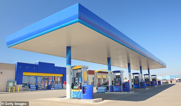 Chicago nanny Kayle, who did not reveal her last name, shared a short TikTok showing stacks of bottles of water selling for $6.99 outside a gas station (stock image)