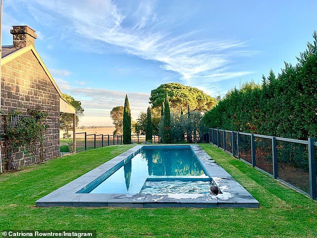 Catriona moved from Sydney to Victoria to be with her farmer husband James and has since restored his former family home, a six-bedroom Victorian sheep farm, to its former glory