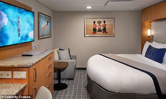 An argument between Tony Lilo and his wife in their stateroom on the Celebrity Eclipse escalated to him punching her in the face. A similar stateroom is pictured