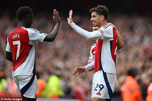 1725108493 76 Arsenal fans claim Lewis Dunk was bodied by Bukayo Saka