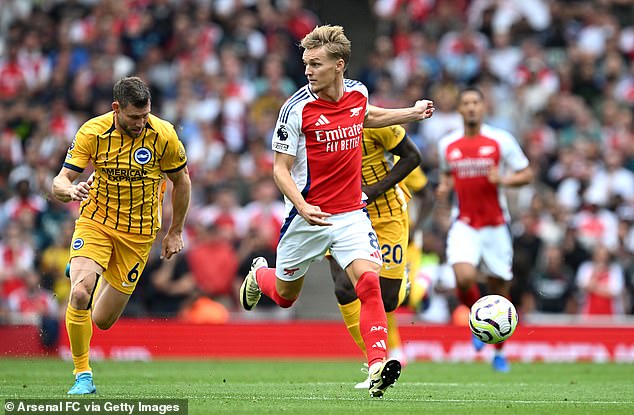 Martin Odegaard fought bravely after a knock, but probably should have left earlier