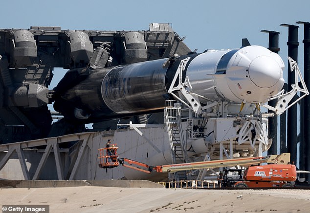 Wilmore and Williams were stuck on the ISS because their Boeing ship malfunctioned and several attempts to bring them home also failed. One of the attempts was to send them back on the ship that had stranded them. (Pictured: a SpaceX spacecraft)