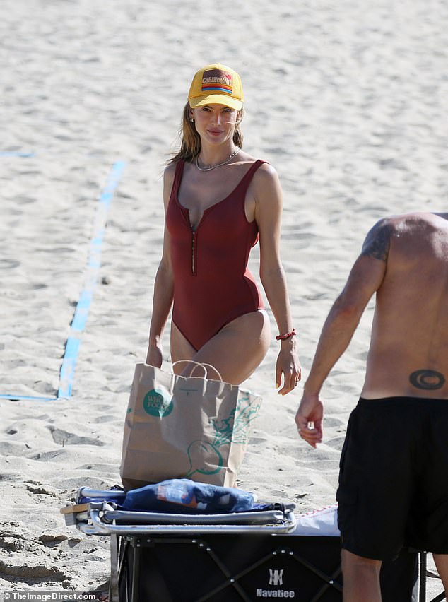 Alessandra's appearance comes just days after she showed off her fit form as she arrived for a game of beach volleyball in Santa Monica