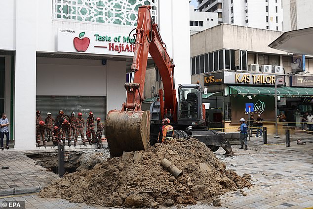 Ms Lakshmi, a tourist from Andhra Pradesh, was reportedly on her way to a nearby temple with her family when the ground suddenly collapsed beneath her.