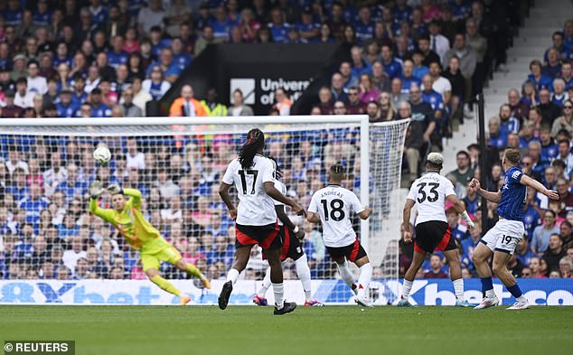 Liam Delap (far right) exuded the confidence of a seasoned talisman as he opened the scoring