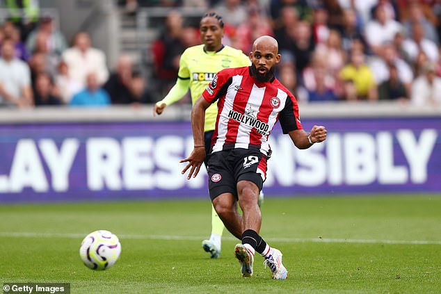 Bryan Mbeumo shone for Brighton by opening the scoring with goals either side of half-time