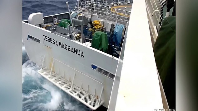 Philippine officials in Manila said it was their coast guard ship, the BRP Teresa Magbanua, that was rammed three times by the Chinese coast guard