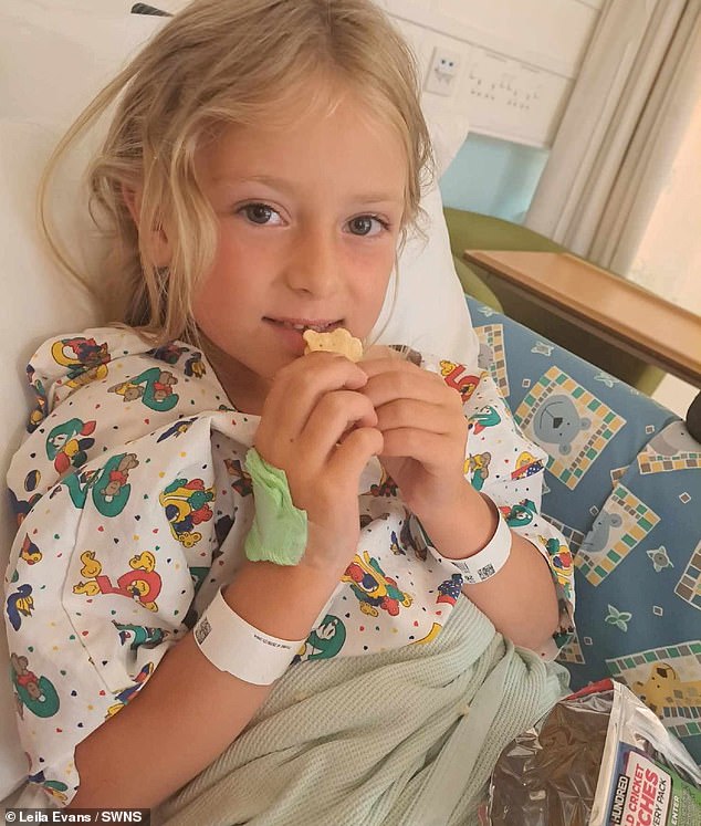 Nansi Alys was taken to the doctor when she was just three years old after her mother Leila Evans noticed a small bump on her toe in May 2021