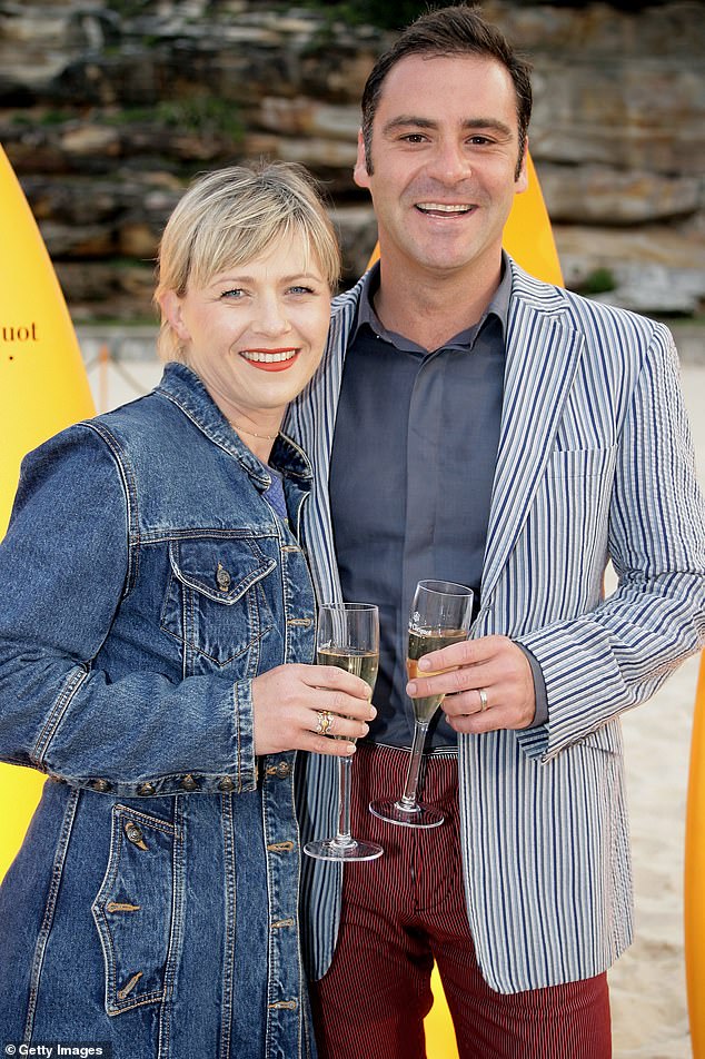 Happier times: Andrew O'Keefe pictured at Tamarama Beach in Sydney's Eastern Suburbs in 2008