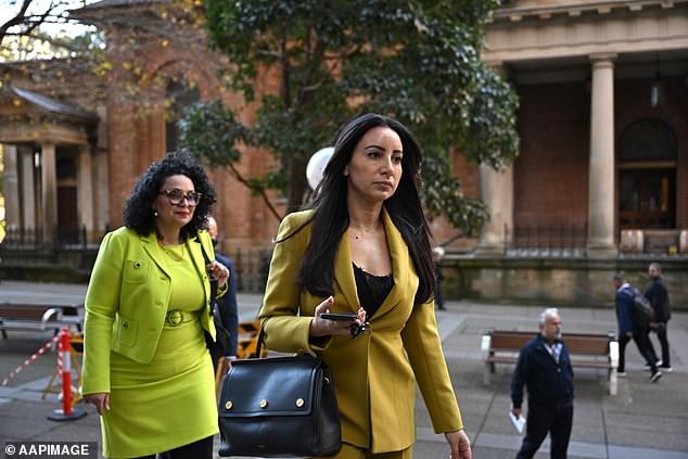 The ABC's national union house committee said the broadcaster's staff urged management to accept Lattouf's settlement officer (pictured arriving at the Federal Court of Australia in Sydney) because continuing the legal battle 