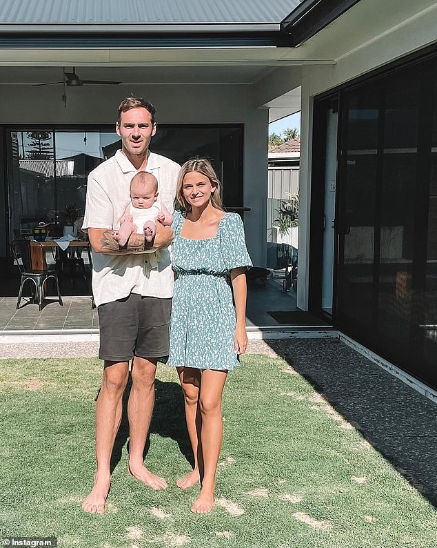 AFL star Jeremy Finlayson and his terminally ill wife Kellie have made the sad decision to sell their Adelaide home as she continues to battle cancer. Pictured with their daughter Sophia