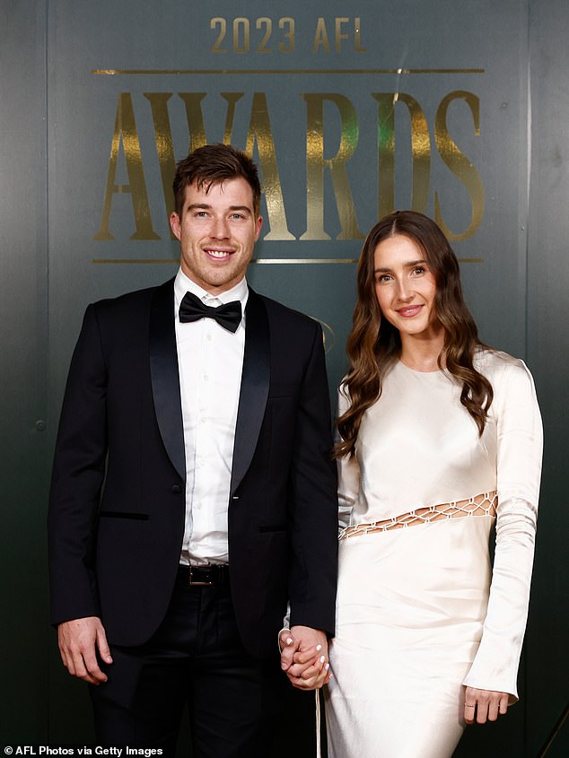 Essendon captain Zach Merrett's wife has responded to 'cruel' trolls mocking AFL WAGs walking the red carpet at the Brownlow Medal ceremony