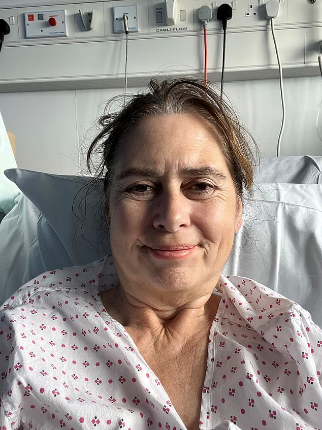 Alexandra Shulman (seen in hospital) survived breast cancer three years ago, but has now been diagnosed with colon cancer