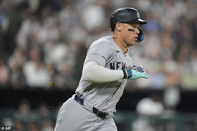 Aaron Judge became the fastest player to hit 300 home runs in Major League Baseball history