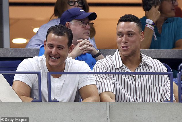 Yankees stars Aaron Judge (R) and Anthony Rizzo (L) won the US Open in Flushing Meadows