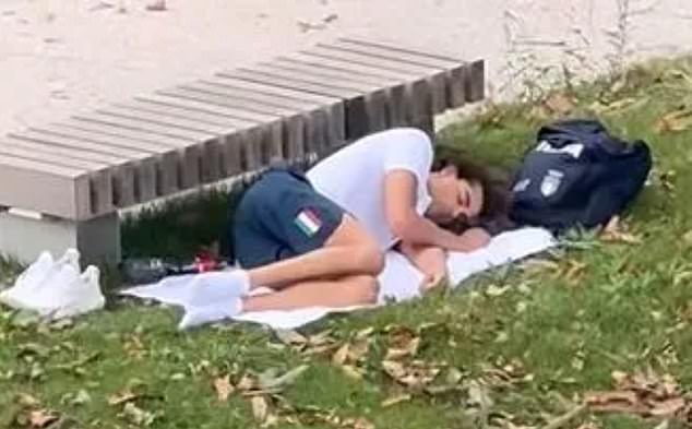 Thomas Ceccon was caught sleeping in a park instead of the Olympic village