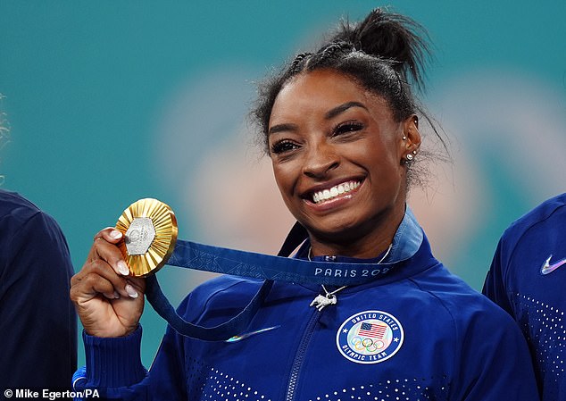 A video of a young Simone Biles getting angry after falling off the vault has resurfaced online