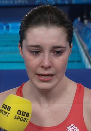 A tearful Andrea Spendolini-Sirieix bravely admits she 'didn't want to be alive three years ago', just moments after painfully missing out on a medal in the women's 10m platform final