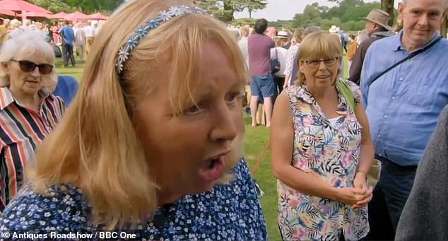 It comes after another Antiques Roadshow guest earlier this week was left so stunned she struggled to catch her breath when she learned the staggering value of her 'dumb' grandmother's Olympic gold medal.