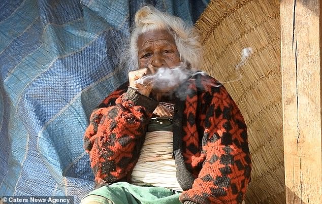 Batuli Lamichhane, one of the oldest people in the world at 112, smokes 30 cigarettes a day. Scientists say the fact that she lived a long time while smoking is not an indication that smoking contributes to longevity