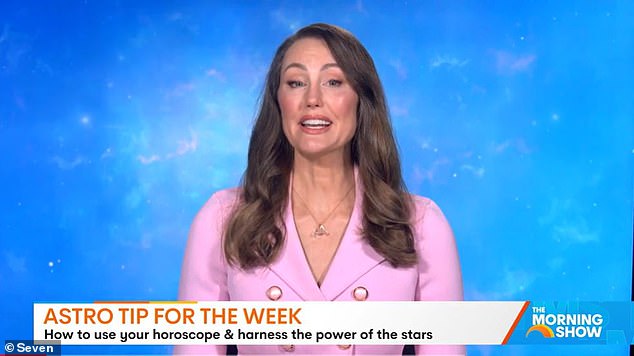 Weber now also presents a weekly 'Astro Tip of the Week' on Seven's Morning Show