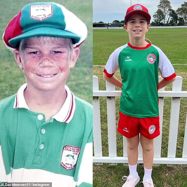 Australian sporting legend David Warner enjoyed a full circle moment after his daughter Ivy began training with the South East representative cricket team in Sydney this week