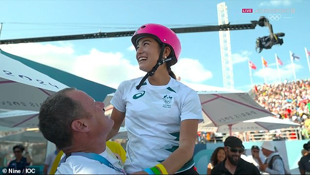 Arisa Trew is Olympic champion after winning gold in Paris on Tuesday