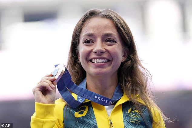 Australia's Jemima Montag overcame stifling conditions to win bronze in the women's race walking event at the Paris Olympics