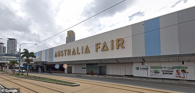 Emergency services were called to the Australia Fair shopping centre on Marine Parade in Southport at around 12.20pm on Friday