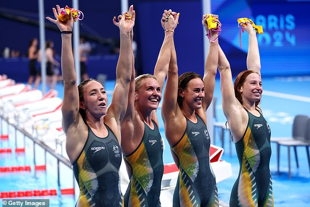 Australia SHATTER Olympic record at the Paris Games Swimming golden